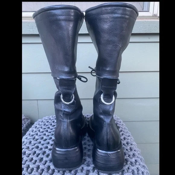 NEW AS98 37 6.5-7 NEW THIS SEASON FROM GERMANY NERO MID CALF CONVERTIBLE BOOT - Picture 7 of 11